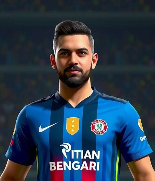 Digital representation of Udanta Singh in Bengaluru FC jersey